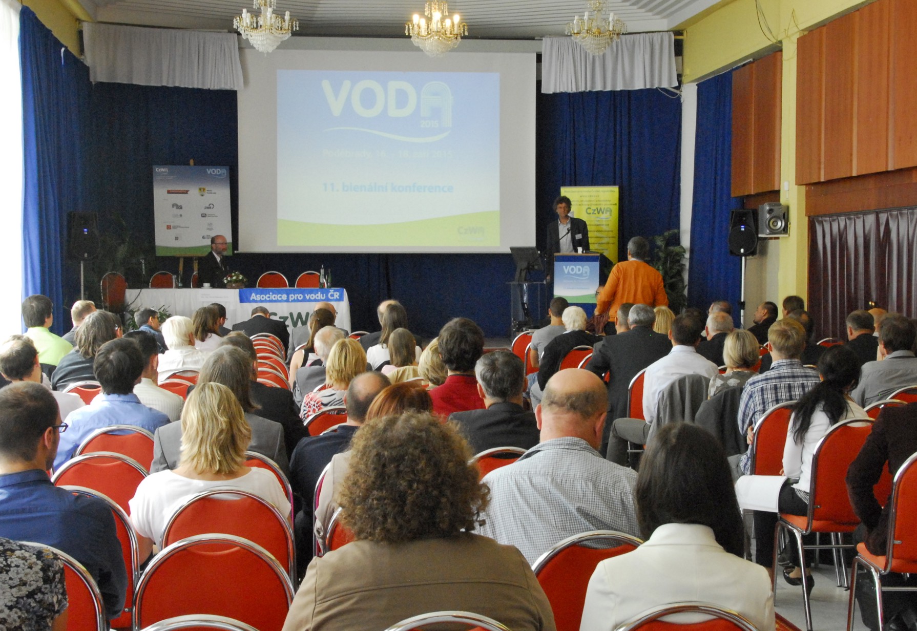 Pohled do konferenčního sálu při 11. bienální konference VODA 2015