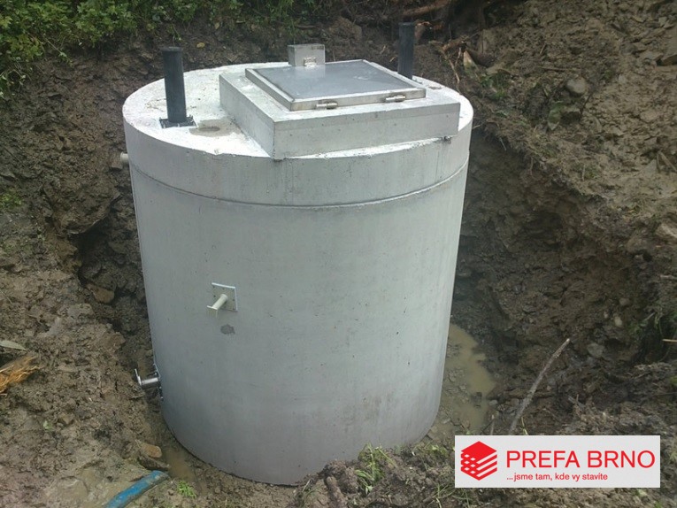 Prefabrikované betonové nádrže pro dešťovou vodu s dotací